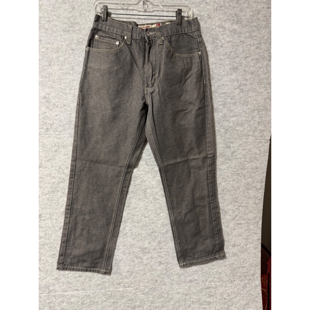 PJ Mark Straight Leg Jeans Mens 32x30 Gray Denim 5 Pocket Casual Pants